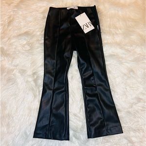 NWT Toddler girl size 4/5 Zara Black polyester bell bottom pants